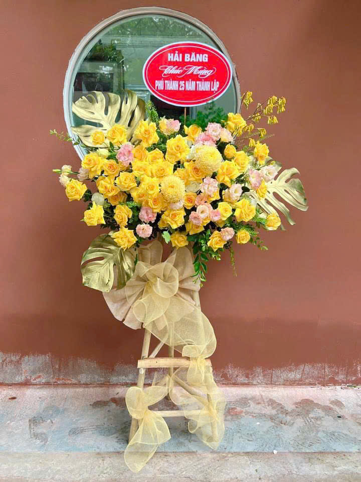 Kệ hoa khai trương 1 tầng – Đơn giản, tinh tế