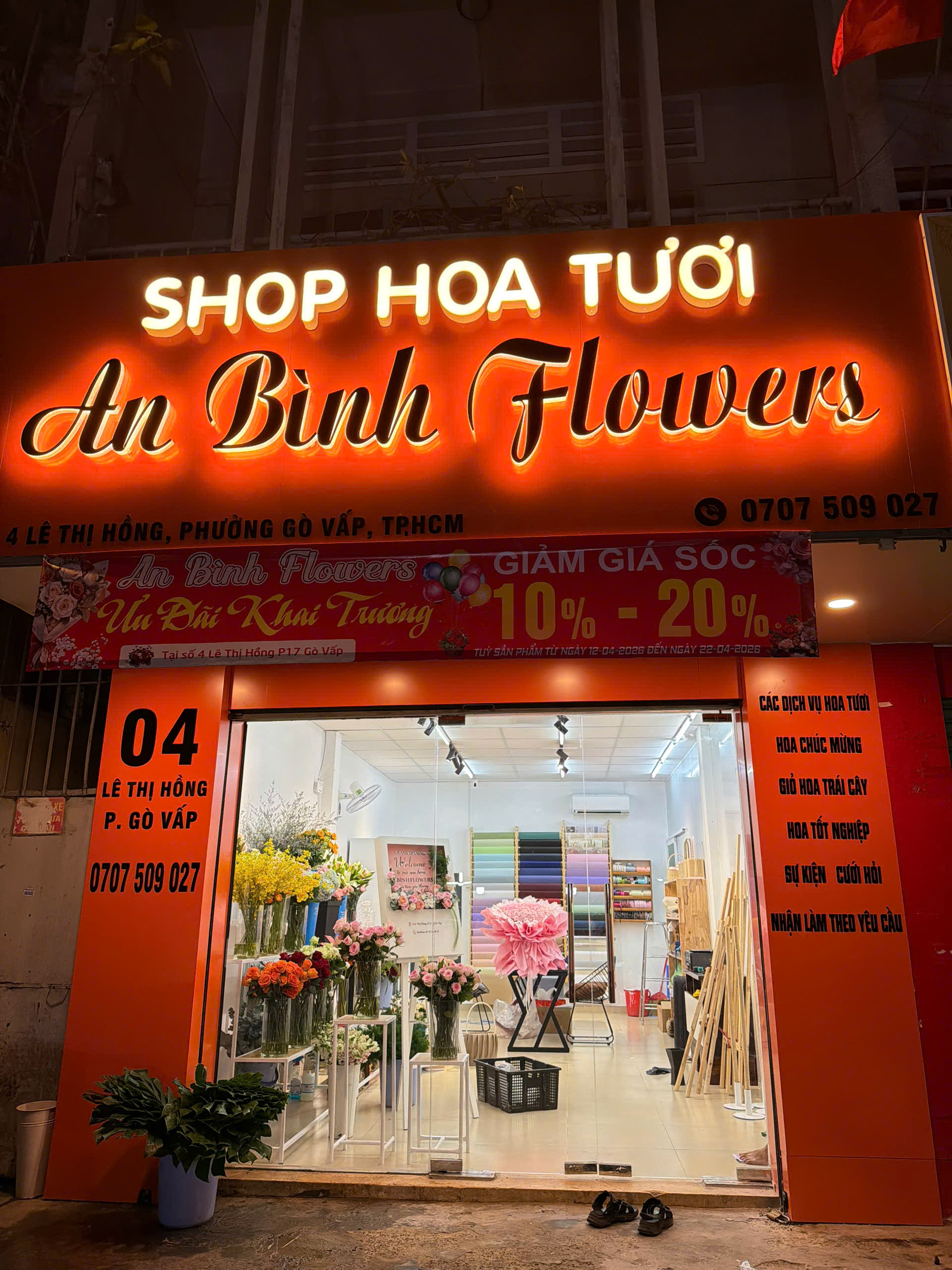 An Bình Flowers - Shop hoa tươi HCM uy tín, giao hoa nhanh, thiết kế theo yêu cầu